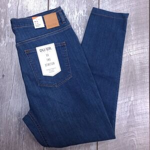 DU/ER Performance Denim Jeans Womens 34 Blue High Rise Skinny 5X The Stretch
